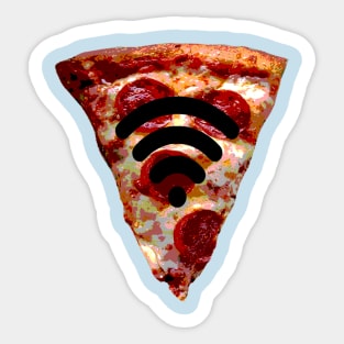 Wi fi pizza slice Sticker